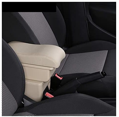 Pour Seat Pour Ibiza 6j Boîte D'accoudoir Pour Ibiza 6L Contenu Du Magasin Central Boîte Rangement Avec Porte-gobelet Cendrier Produits Avec USB Console Centrale Organisateur Plateau BoîTe BoîTe(C Bei