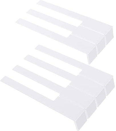 Toyvian 2pcs Professional Piano Keytops Plastic Piano Keys Replacement for Repairing
