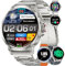 Smartwatch Uomo con 1,85'' Grande Schermo/800 mAh Batteria,Orologio Sportivo con Torcia,100+ Modalità Sportive, Monitoraggio Fitness all'aperto,IP68 Impermeabile, Monitoraggio Della Salute Android iOS