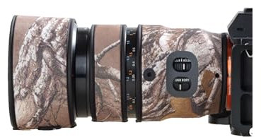 Lens Cover for Sony FE 90mm F/2.8 Macro G OSS Camouflage Camera Lens Protection Sleeve (Color #Jungle Camouflage - Waterproof) Rain Cover
