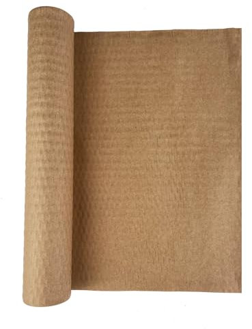 TERRARIDE 30 cm x 10 m Papel de Embalaje de Panal de Abeja, Alternativa al Papel Burbuja, Para Envolver Regalos y Artículos Frágiles