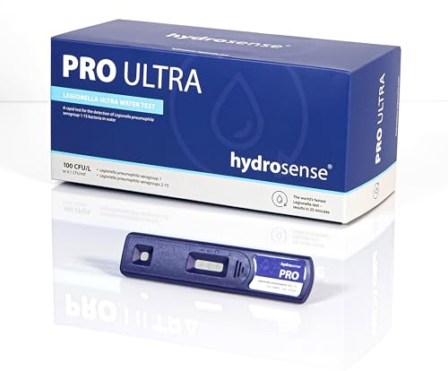 Hydrosense PRO Ultra Legionellen-Wassertestkit – 100 KBE/L Sensitivität, Ergebnis in 25 Minuten, Einmaltest