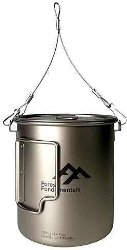 Folding Bail Handle for Camping Mugs | Stainless Steel Nesting Cup Handle | Ultralight Hiking Cookware Accessory | For use with TOAKS, Fire Maple, Lixada & More | Retrofit for Cups