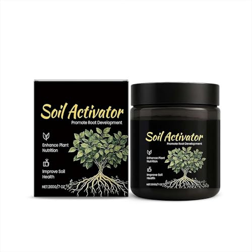 Soil Revitalizer Activator for Plants - Concentrated Humic Acid Formula Lawn Garden SoilConditioner, Plant Food Enhancer Promotes Root Growth Nutrient Uptake, Soil Amendment
