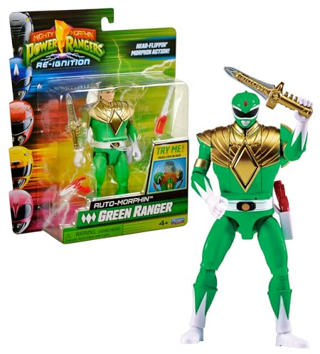Power Rangers, Figurine articulée, 15 cm, Ranger Vert, 4+, PWG08