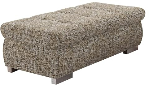 Mirjan24 Polsterhocker Sitzbank Orkan groß Hocker Sitzhocker Modern Pouf Fußbank Sitzmöbel 120x60 (Bella 10)