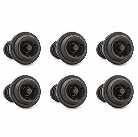 VINOCARE - Bouchons à Vin Triple Flange pour Pompe à Vide (x6)