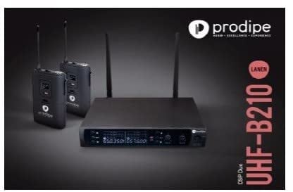 PRODIPE Kabelloses Mikrofonsystem (UHF B210 DSP Duo)