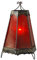 Dapo LED Tischleuchte Casandra orientalische Lampe aus Metall und Kunststoff Nachttischleuchte Dekoleuchte (Pyramidenform)