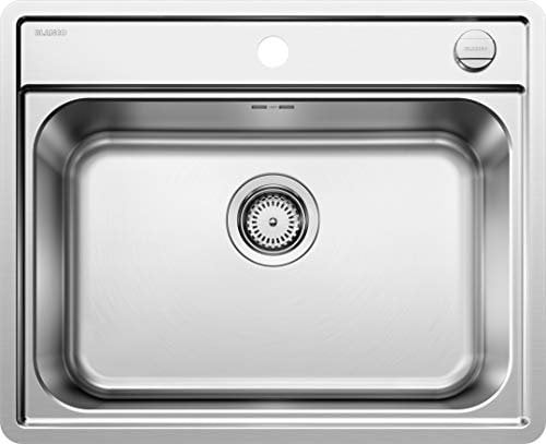 Blanco 525109 Fregadero de cocina de acero inoxidable, Becken mit Armaturenbank