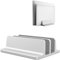 POANW Universal Laptop Vertical Stand, Dual Desktop Stand Adjustable Notebook Stand (up to 17.3 inches) for Samsung/HP/Dell/Chrome Book laptops (Silver)