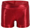 Dtone Mädchen Kurz Hose für Tanz Gymnastik Turnanzug Turn Shorts Glitzer glänzend Fitness Hotpants,Rot 140 (9-10 Jahre)
