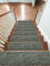 Soft Shaggy Carpet Stair Treads NON-SLIP MACHINE WASHABLE Mats/Rugs, 22x67cm, 30mm Thickness (Green, 15)