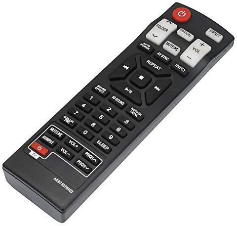 VINABTY AKB73575402 Ersatz Fernbedienung Passend für LG Soundbar Lautsprechersystem NB2420A NB2520A NB2530A NB3520A NB3530A NB3730A NB3531A NB3532A NB4530A NB4530B NB4532B NB4540 NB5540