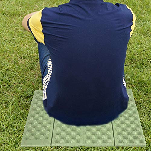 Camping Seat Pad, XPE Material Leichtes Wanderpad, für Bergsteiger im Freien für Pinic Travel(Green+Black)