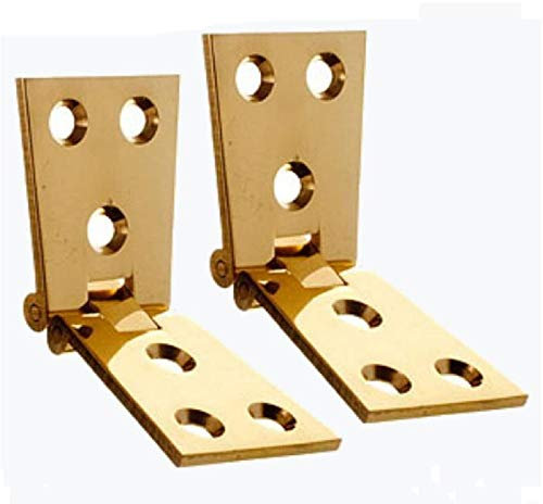 Pair of Polished Brass Counter Flap Hinges