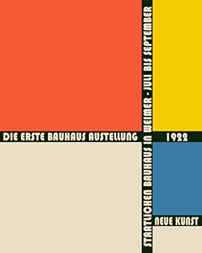 WallBUddy Bauhaus Exhibition Poster 1922 Bauhaus Art (59.4cm x 84cm (A1))