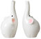 Angoily 2Pcs Keramik Paar Elefanten Vase Dekorative Blume Vase Elegante Wohnzimmer für Tabellen Mittelstücke Dekorative