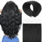 YMEYME Unsichtbare Tape in Haarverlängerungen Gerades Remy Tape Haarverlängerungen Jet Black 50g 20 Stück 45cm