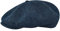 Sterkowski Peaky Style | Harris Tweed Schiebermütze für Herren | Herren Schirmmütze Cabrio Mütze Gatsby Cap 57 cm Blau/Schwarz