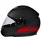 DualColorStampe Aufkleber für Motorradhelm, Motorrad, Motorroller, universell, Streifen, sportliches Design, Artikelnummer: C0057 (rot)