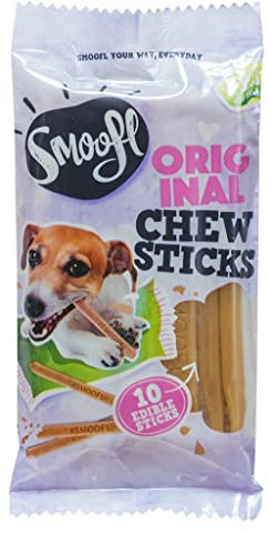 Smoofl Kaustangen 10 Stück für echten Kauspaß, schmackhafte Hunde Leckerlis für ihren Hund mit wenig Kalorien, gesundes Hundefutter trocken als Snack für echte Tierliebhaber, Glutenfrei,