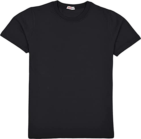 A2Z 4 Kids Boys Cotton T-Shirt Plain Crew Neck Summer Casual Clothing | Soft Lightweight Tee Durable Breathable Everyday Playwear Ages 5-13
