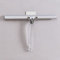 Shower Squeegee,Stainless Steel Shower Screen Wiper with 30.5cm Silicone Blade and Wall Mounted Adhesive Hook for Bathroom,Kitchen,Mirror,Car,Window and Glass Cleaning,Clear Acrylic Handle.