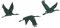 abc HOME | Wanddeko Kraniche | 3er Set