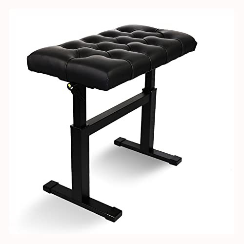Klavierbank mit hydraulischem Hebesystem, I-förmiges Design, bequem und ergonomisch, 10 cm höhenverstellbar, Dickes Kissen