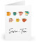 Seven-Tea 70th Birthday Greeting Card - Colorful Tea Cups Design - Milestone Celebration Card - Made in UK