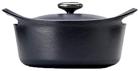 NANZU Pentola Pentola per stufato in Ceramica Casseruola con Coperchio Brasiera in ghisa Rotonda Smalto Classico Forno Olandese Rivestimento smaltato Antiaderente Buo