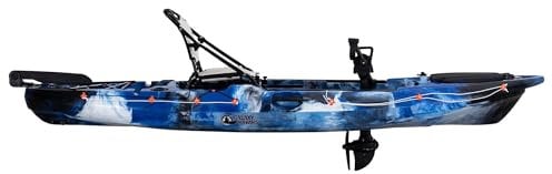 Galaxy Kayak Supernova Junior Angelkajak Fishing Kayak mit Pedalantrieb, Farbe (MC) Marine Camo