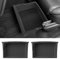 LUCKEASY 2pcs For Tesla Model X 2023 2024 Car 1st Row Under Seat Storage Box TPE Organizers Bin Trash Storage Can For Model X Accessories Black