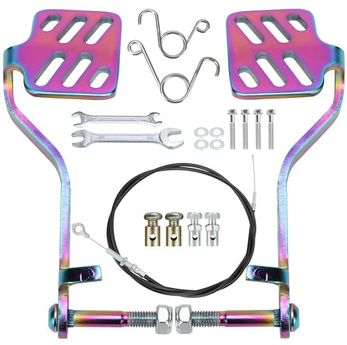 CILOYU Go Kart Brake Throttle Pedals with 71 Go Kart Throttle Cable Kit for Go Kart Cart Predator 212cc 196cc 6.5hp 5.5hp Go Kart Azusa Fun Kart Radio Flyer cart Drift Trike Road Rocket Parts