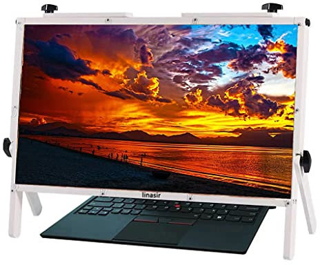 22 faltbare Laptop-Bildschirmlupe, Gaming-Video, 3D-Anti-Blaulicht-Computer-Displayschutz, Laptop-Bildschirmlupe für Senioren, kompatibel mit 15/16/17/18/20 Zoll Mobiltelefonen, Tablets, Natur