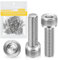 Vis DIN 912 Vis tête Cylindrique BTR（A2 V2A）CHC à 6 pans creux Filetage Complet Tete Ronde Boulon Inox pour Ecrou et Rondelle (50, M4 x 20)