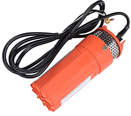 Bomba de Agua Sumergible Solar, Bomba de Agua Solar Pequeña Elevación Alta Gran Flujo Ingeniería Bomba de Pozo Solar de Plástico para Río Al Aire Libre DC 12 V