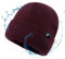 TOP-EX wasserdichte Wintermütze Herren & Damen, Warme Fleece-gefütterte Strickmütze Beanie, Atmungsaktive Outdoor Lauf- & Skimütze, Winddichter Regenschutz, Herrenmütze L/XL Burgundy