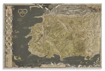 Kunstposter Das Rad der Zeit, Leinwand, Wanddekoration, ästhetisches Schulbedarf, Gemälde, 50 x 75 cm