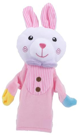 JOINPAYA Hase Handpuppe Stofftierpuppe Lustiges Tierspielzeug Cartoon-handpuppenspielzeug Tier-Hand-Party-Spielzeug Puppentheater Für Kinder Pädagogische Handpuppe Plüschtiere Pp Baumwolle