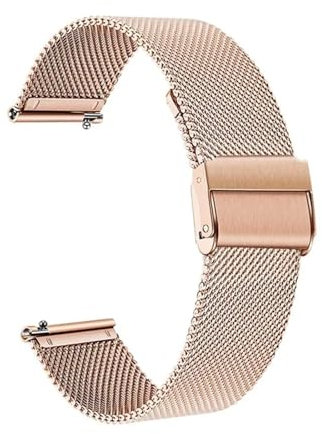 GerRit yzw6688 Cinturino di ricambio da 18 mm compatibile con VENU 2S/Vivoactive 3S 4S/Vivomove 3S/Forerunner 265S 255S Smart Watch Strap(Rose gold)