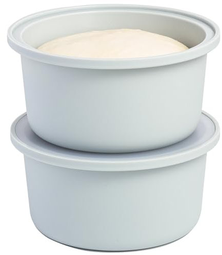 Lamapee Pizzaballenbox mit Deckel 2er Set - Ideal als Pizzabox, Für bis zu 250g Pizzateig, Lebensmittelecht