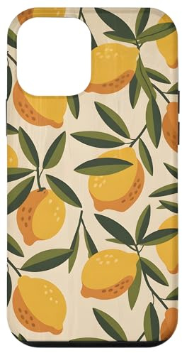 Lemon Fruit Pattern Yellow Citrus Case for iPhone 12 mini