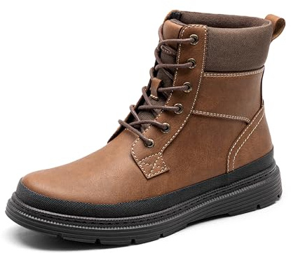 Bruno Marc Mens Ankle Boots Waterproof Boots for Men Casual Outdoor Walking Boots Durable Rugged Boots,Size 10,Brown,BMUMSB2505