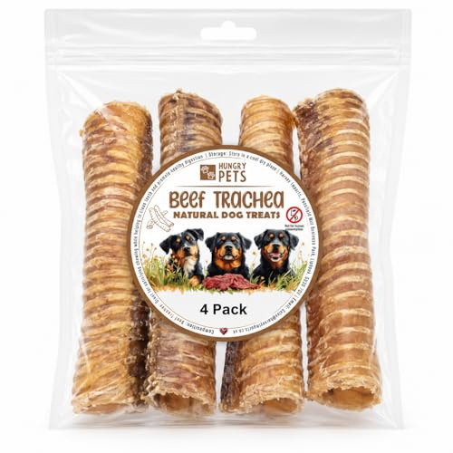 Beef Trachea 4 Pack - Premium Natrural Dog Treat 15cm | Premium, Natural