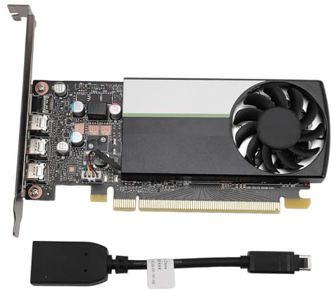 Plyisty T400-Grafikkarte, 4 GB 64 Bit 7680 X 4320 Auflösung Grafikkarte für 3D-Modellierungs-Rendering, mit Kühlendem Turbofan