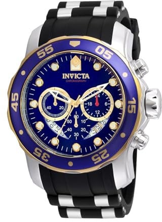 Invicta Pro Diver Montre Homme mouvement à quartz en acier inoxydable - 48mm