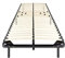 CADENTRO Sommier à Lattes 80x200 cm 6 Pieds Inclus