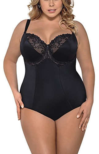 Gorsenia K356 Gala Body Dame Maxi Shapewear Stickerei Soft-Cups Regulierbar EU